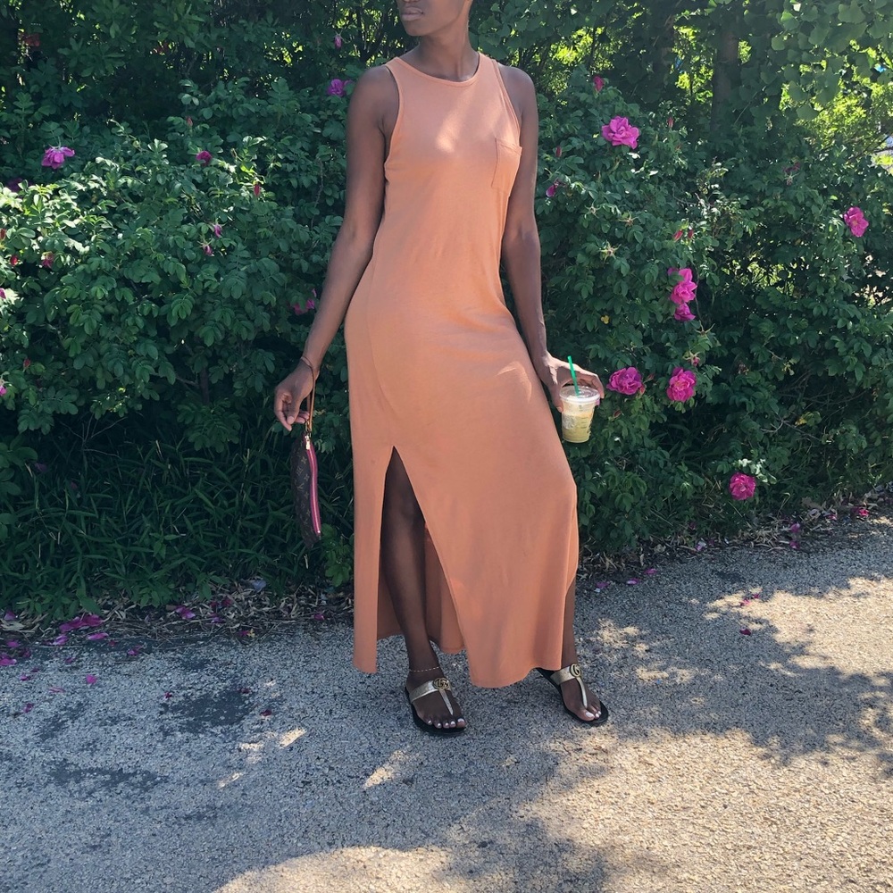 Extra long shirt dress